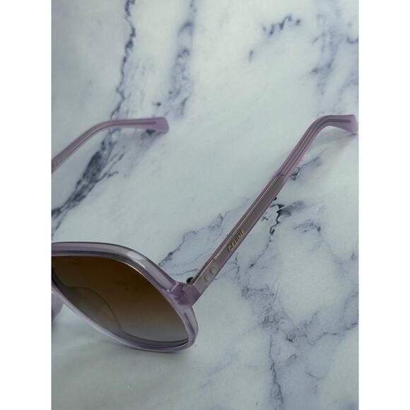 NEW Celine CL40244U Lilac Oversized Sunglasses - Picture 4 of 6